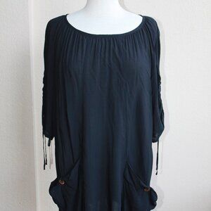 Odille Anthropologie cute pocketed tunic top